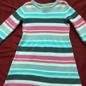 Gymboree. Striped Dress. Long Sleeves.. Medium.
